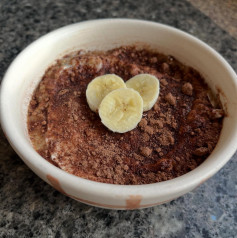 Heavenly Banana Cocoa Tiramisu Oats Delight