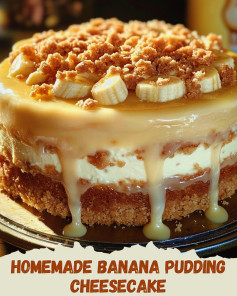 Homemade Banana Pudding Cheesecake