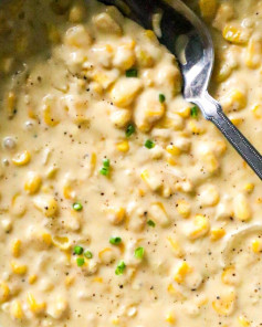 Honey Garlic Creamed Corn Delight