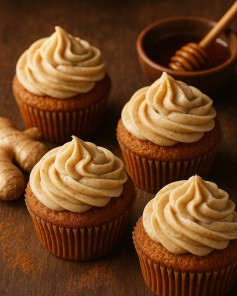 Honey Ginger Delight Cupcakes: Warm Spice and Sweetness Combined