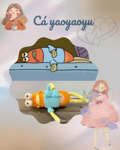 Hướng dẫn móc len hình cá yaoyaoyu vui nhộn và dễ thương