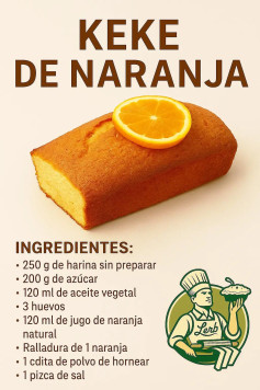 🍊 KEKE DE NARANJA