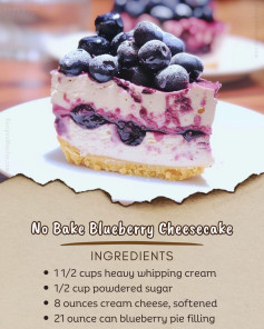 Lemon Blueberry Bliss: No-Bake Cheesecake Delight