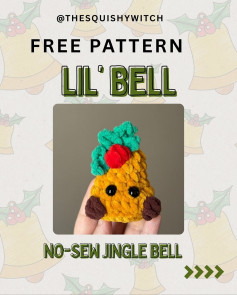 Lil Bell No-Sew Crochet Pattern for Christmas