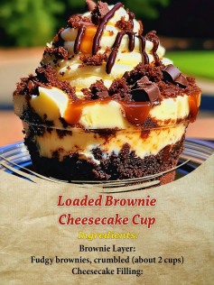Loaded Brownie Cheesecake Cup