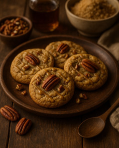 Maple Pecan Bliss: Brown Butter Autumn Cookies