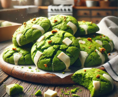 Matcha Bliss: White Chocolate Green Tea Cookies