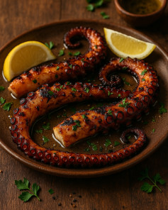 Mediterranean Grilled Octopus with Zesty Lemon and Herbs