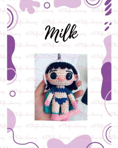 Muñeca Amigurumi de Sirena con Bikini a Crochet