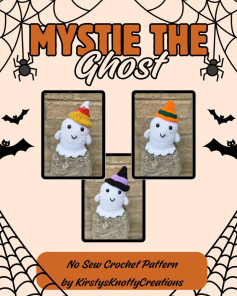 Mystie the Ghost: No Sew Crochet Pattern for Halloween