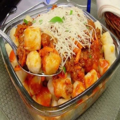 Nhoque de Batata com Molho de Carne Aromático