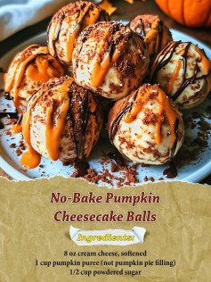 No-Bake Pumpkin Cheesecake Balls