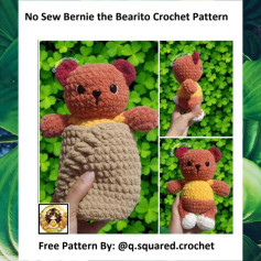 No Sew Bearito Crochet Pattern: Cute and Easy Teddy Bear Design