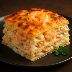 Oceans Delight: Shrimp & Crab Alfredo Lasagna