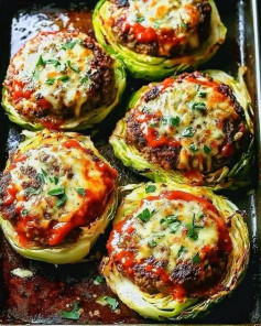 Oven-Baked Cabbage Burgers