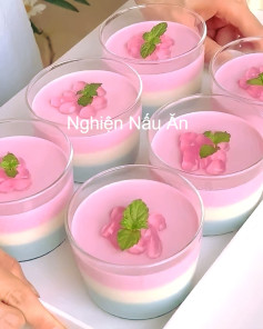 Panna Cotta Ba Màu Mát Lạnh Tươi Mới