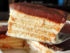 Pavê de Limão com Ganache de Chocolate Delicioso