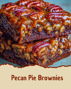 Pecan Pie Brownies 🍷