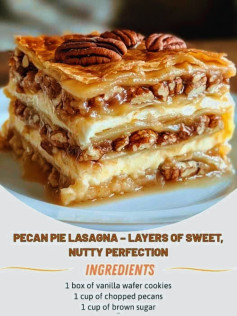 Pecan Pie Lasagna – Layers of Sweet, Nutty Perfection