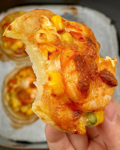 Pizza Khoai Tây Mini Tôm Phô Mai Giòn Tan