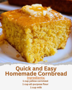 Quick and Easy Homemade Cornbread