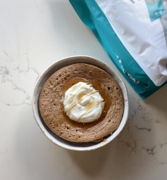 Quick High-Protein Maple Pancake Bowl