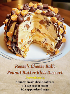 Reese’s Cheese Ball: Peanut Butter Bliss Dessert