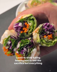 Refreshing Shrimp Rolls with Crunchy Veggies and Herbs