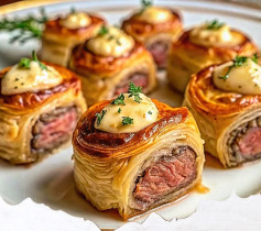 Savory Mini Beef Wellington Bites with Mushroom Duxelles