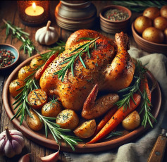 Savory Rosemary Chicken with Garlic Bliss