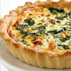 Savory Spinach and Feta Delight Quiche
