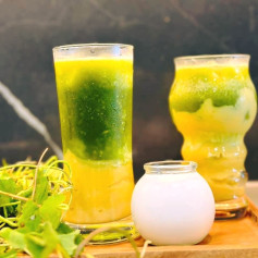 Sinh Tố Rau Má Đậu Xanh Cốt Dừa - Mát Lạnh Thơm Béo