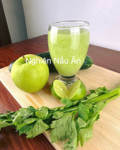 Sinh Tố Táo Xanh Dưa Leo Thanh Mát Lọc Da