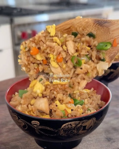 Sizzling Sesame Chicken Fried Rice Delight