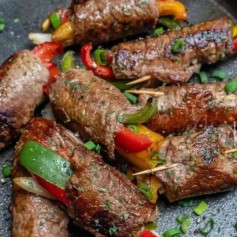 Sizzling Steak Fajita Roll-Ups: Flavor-Packed Pepper Delights
