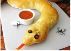 Slithering Serpent Sandwich: A Spooky Halloween Delight