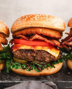 Smoky BBQ Bacon Cheeseburger Delight