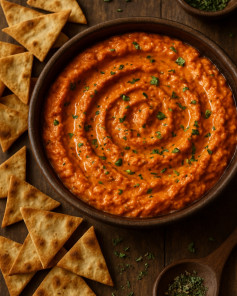 Smoky Red Pepper & Feta Mediterranean Delight