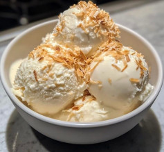 Sorvete Cremoso de Coco Tostado Tropical