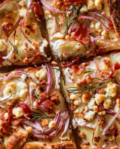 Spicy Honey Blue Cheese & Potato Tart Delight