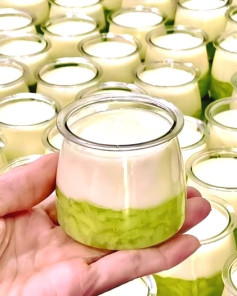 Sữa Chua Cốm Xanh Lá Dứa Thơm Ngon Mát Lạnh