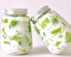 Sữa Thạch Dưa Lưới Xanh Mát Lạnh Giải Nhiệt