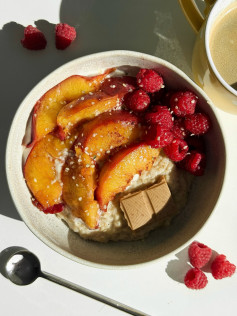 Sun-Kissed Peach Porridge Delight