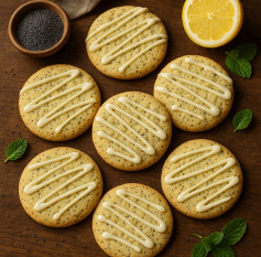 Sunny Lemon Poppy Cookies with White Chocolate Bliss
