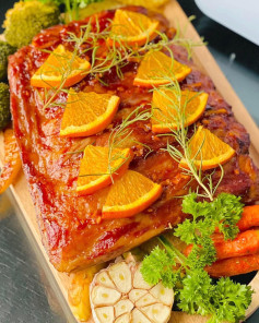 Sườn Nướng Cam Thơm Lừng Bằng Nồi Chiên Không Dầu