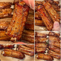 Sườn Nướng Mật Ong Thơm Lừng, Mềm Ngọt, Cháy Cạnh Quyến Rũ