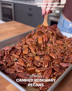 Sweet and Savory Candied Rosemary Pecans Delight