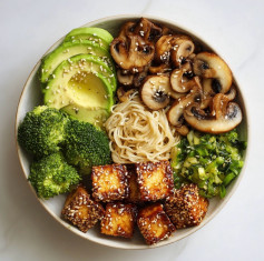 Sweet and Spicy Tofu Delight Bowl
