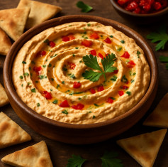 Tangy Whipped Feta & Roasted Pepper Delight