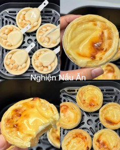 Tart phô mai nướng giòn tan, béo ngậy